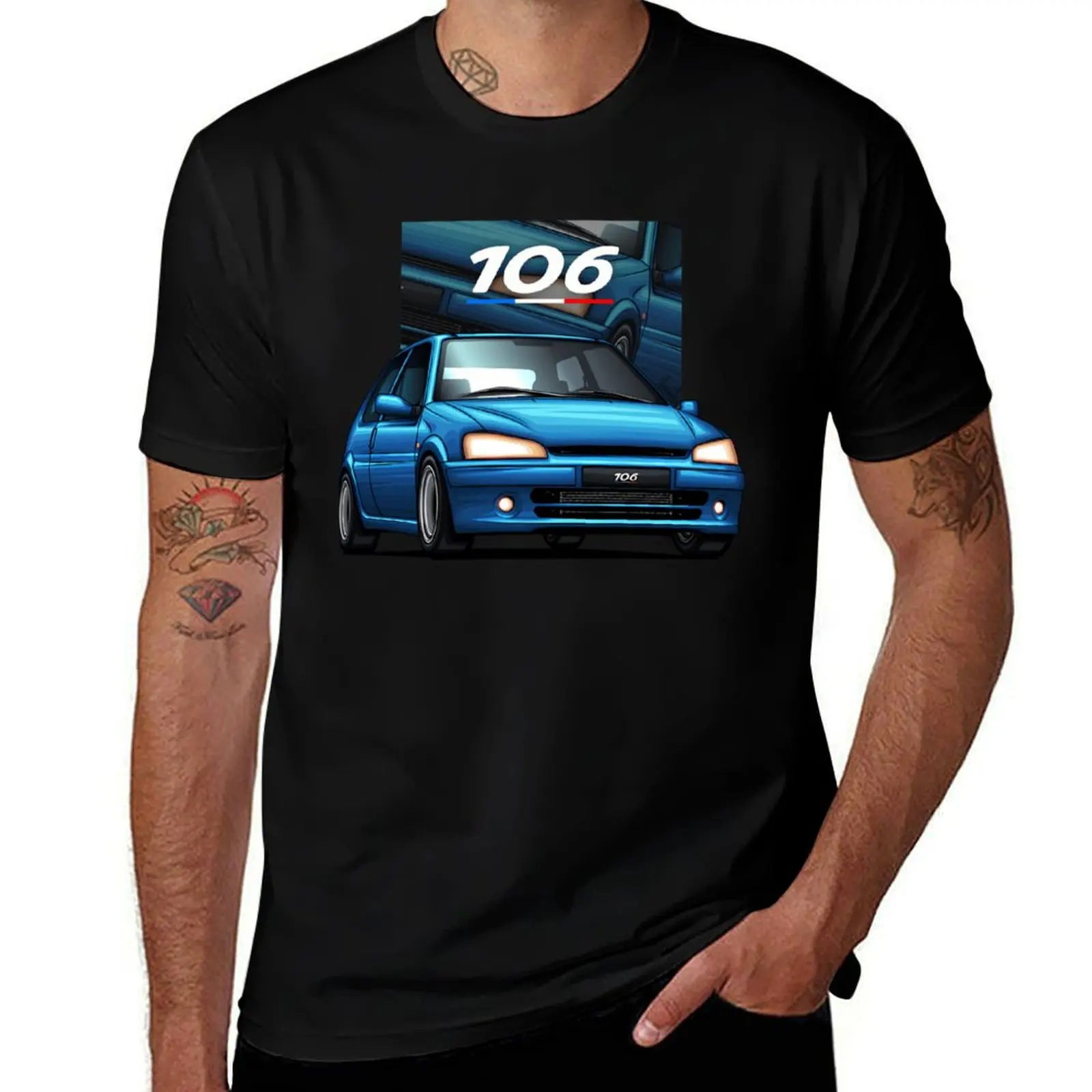T-shirt Homme Peugeot 309 'The Legend' - Vintage Aspect Usé - Coton - Neuf