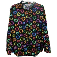 

High Street Hiphop Chic Printing Long Sleeve Shirts Women Fashion 2022 New Spring Loose All-Match Blousers Female Casual Top Ins