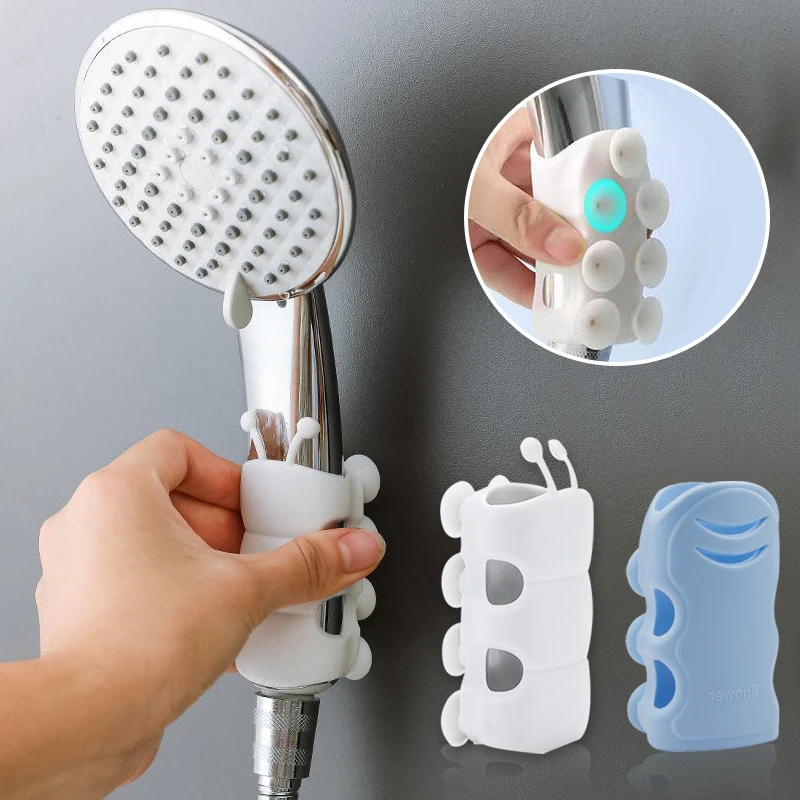 Hot Strong Attachable Shower Bath Head Holder Movable Bracket Powerful Suction ShowerSeat Chuck Holder Suction Cup Shower