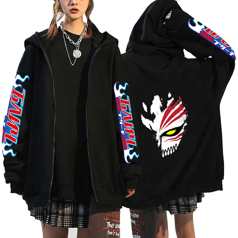 Hot New Anime Bleach Kurosaki Ichigo Hoodie Boy/girls Sweatshirts