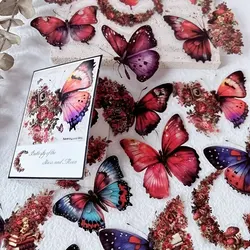 Vintage Butterfly Decorative Sticker Set - 30pcs for Journals, Scrapbooks, and Planners (H)