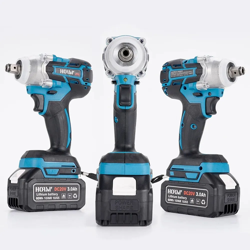 Hormy 1/2 Inch Brushless Electric Impact Wrench 520NM Cordless Electric Wrench For Makita 18V Battery Screwdriver Power Tools 2