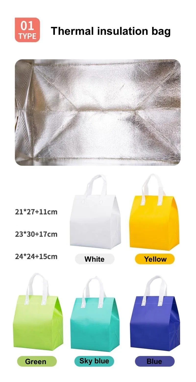 Non-Woven Tote Bag with Custom Logo – Portable Insulated Lunch and Cake Carrier, Therma... - SKU ILCC1602 - UGI Packaging