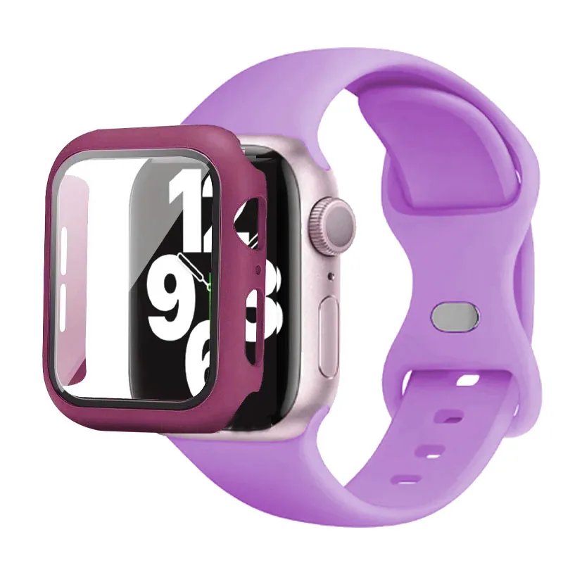 Premium Silicone Watch Band with Protective Case - Multisize Bracelet