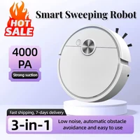 4000 Pa 3 in 1 Smart Sweeping Robot Vacuum Cleaner Strong Suction Easy to Use Suitable for Hard Floors Pet Hair Carpets 1