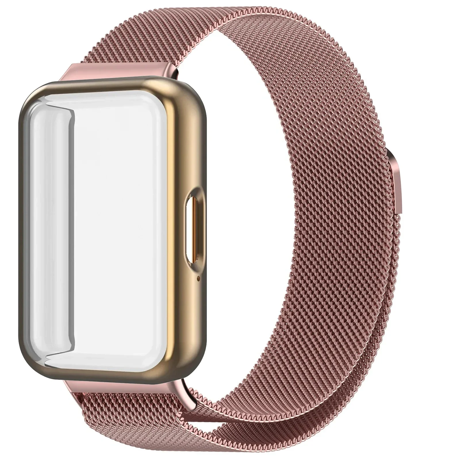 Milanese Loop Strap with Magnetic Wristband and Screen Protector Cover