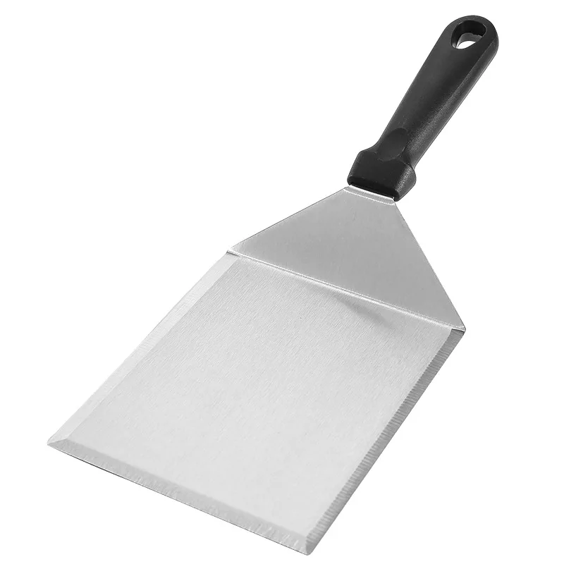 Pancake Scraper Burger BBQ Tool Stainless Steel Large Grill Spatula with Cutting Edges Kitchen Griddle Cooking Accessories