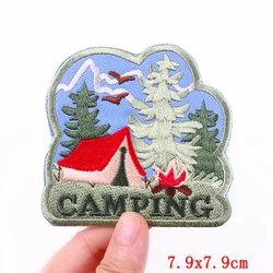 Adventure Mountain Hiking Embroidered Iron-On Patch (PE6426CT)