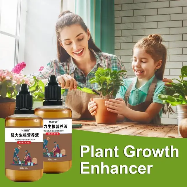 50 Ml (2 Üveg) Növényi Növekedés Fokozó Kiegészítő Folyékony Tápanyag-Oldat-Termesztés - Image 4