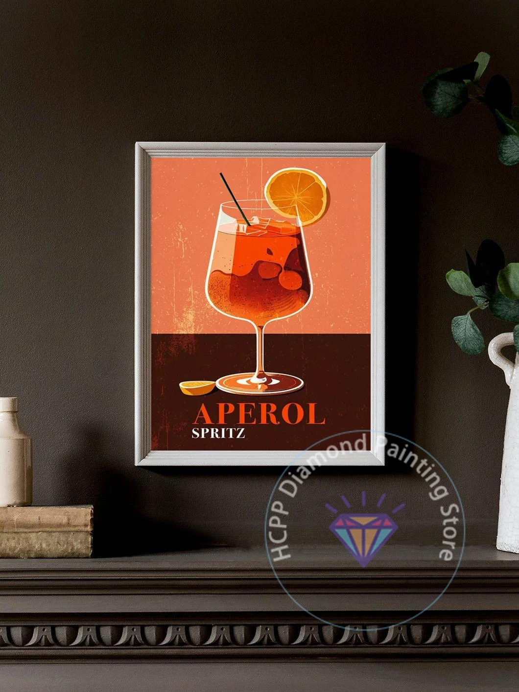 Vintage Cocktail Mojito Aperol Cosmopolitan Lemon Orange Diamond Painting Kit 5D DIY Diamond Handmade Art Exquisite Gift Crafts