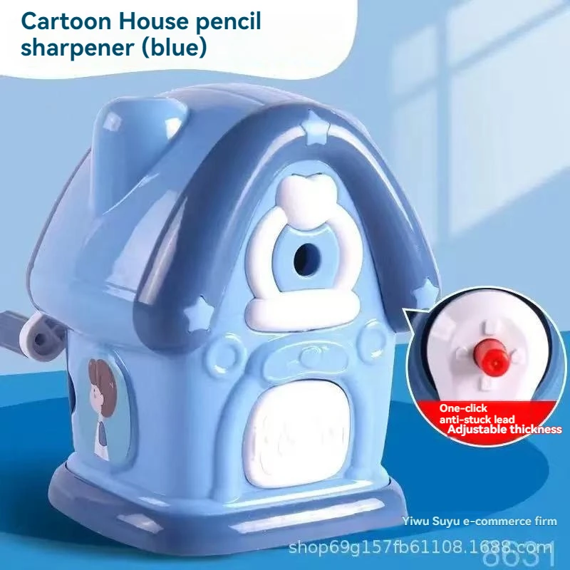 연필 깎이 자동 리드 공급 펜 터닝 머신 초등학생을위한 핸드 크랭크 연필 깎이 Learnin