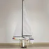 RC Boat Sailing Model 2.4G Rainbow 880 Electric Sailing Model Glass Steel Body Pure Wind 6