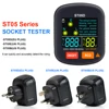 Digital Outlet Tester Electrical Receptacle Detector with LCD Display 110V 220V AC Voltage Socket Checker for Home EU/US/UK Plug 1