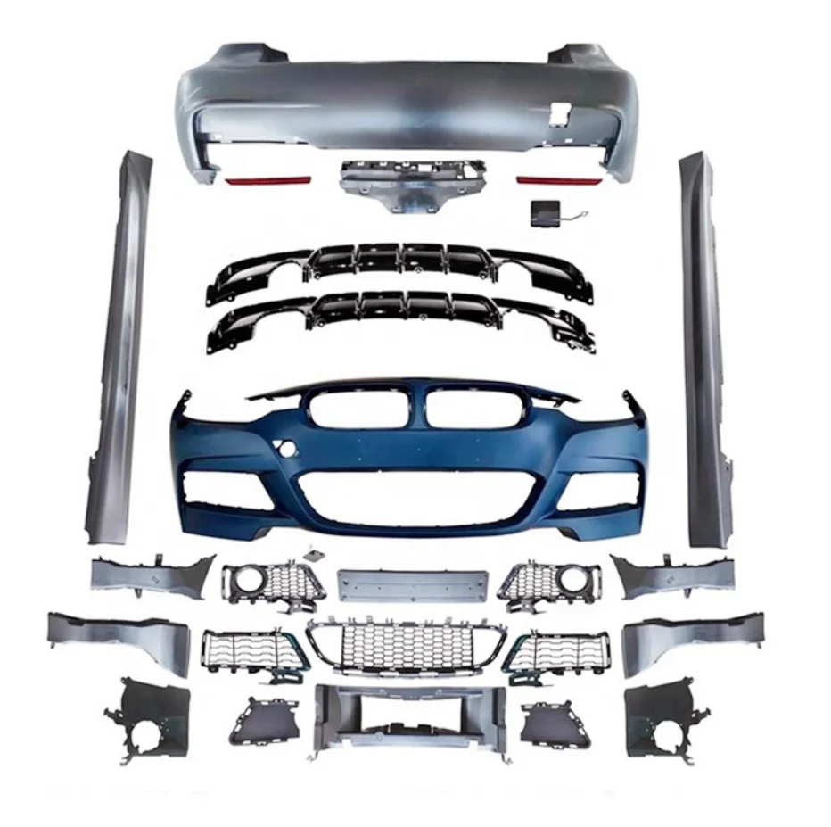 

M-Tech Full Set Car Bumper Body Kit For F30 F35 3 Series Upgrade MT Style Front Bumper&Rear Bumper