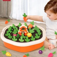 Baby Montessori Toys For Toddler Toys Educational Colorful Shape Toy Pull Carrot Set Counting Discouvery Toys For Kids Learning 2