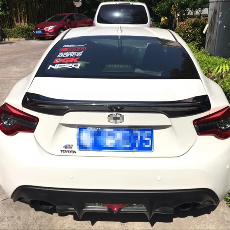 

For Toyota GT86 BRZ 2013-2017 Spoiler Carbon Look Car Rear Ducktail Wing High Quality ABS Plastic Trunk Decoration Accessories