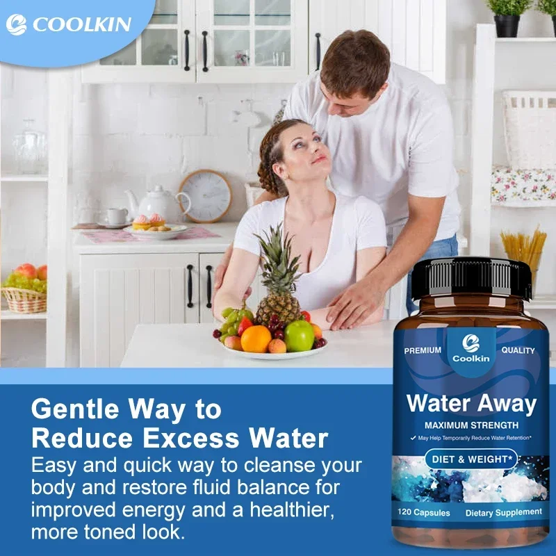 Diuretic Capsules Natural for Water Retention with Vitamin B6 Potassium Dandelion
