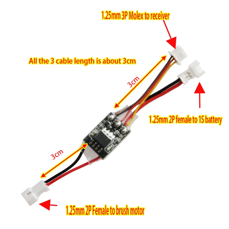 5PCS Regolatori Velocità Motori Spazzolati | Controller Bidirezionale 5V Per Auto/Barca/Aereo RC