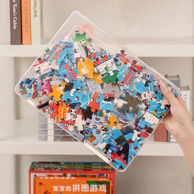 Puzzle Organizer Useful Moisture-proof Clear Visibility Storage