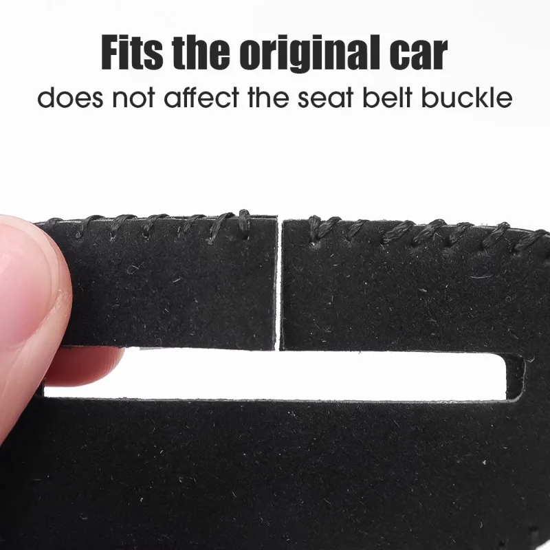 1/2pcs Universal Car Seat Belt Anti-scratch Bumper Cover Bumper Belt Snap Head Protection Sleeve Car Interior Safety Accessories