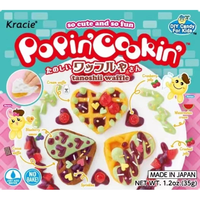 

kracie popin cookin diy waffle Kids DIY handmade Toy Kitchen Pretend Toys