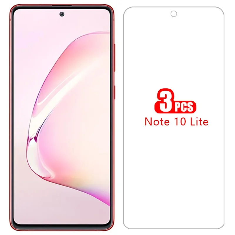 Custodia Per Samsung Note 10 Lite Cover Screen Protector Vetro Temperato Su Galaxy Note10Lite Non Note10 Light Protective Phone Coque