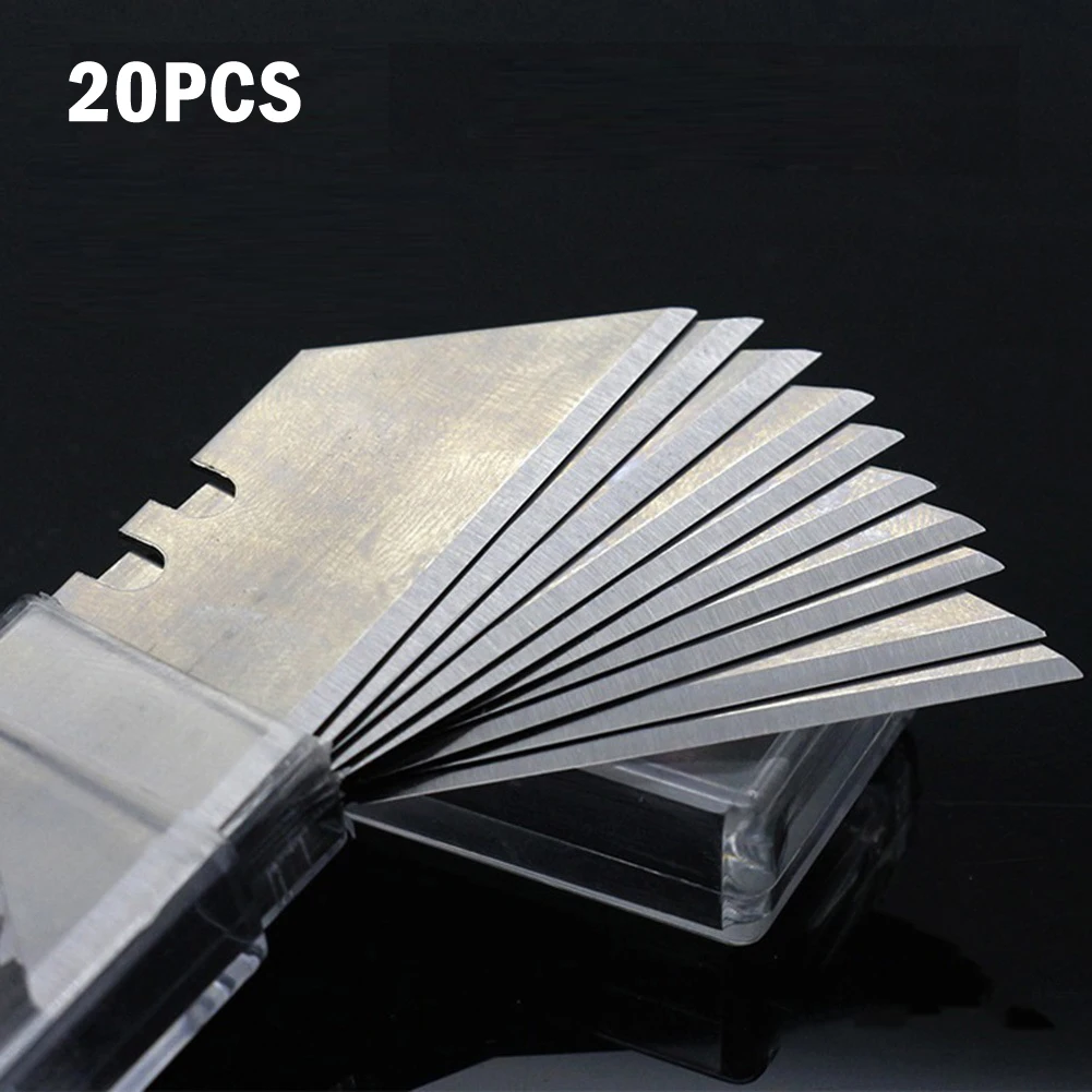 20Pcs Trapezoidal Blade Replacement Blade Carbon Steel DIY Art Craft Cutter Tool