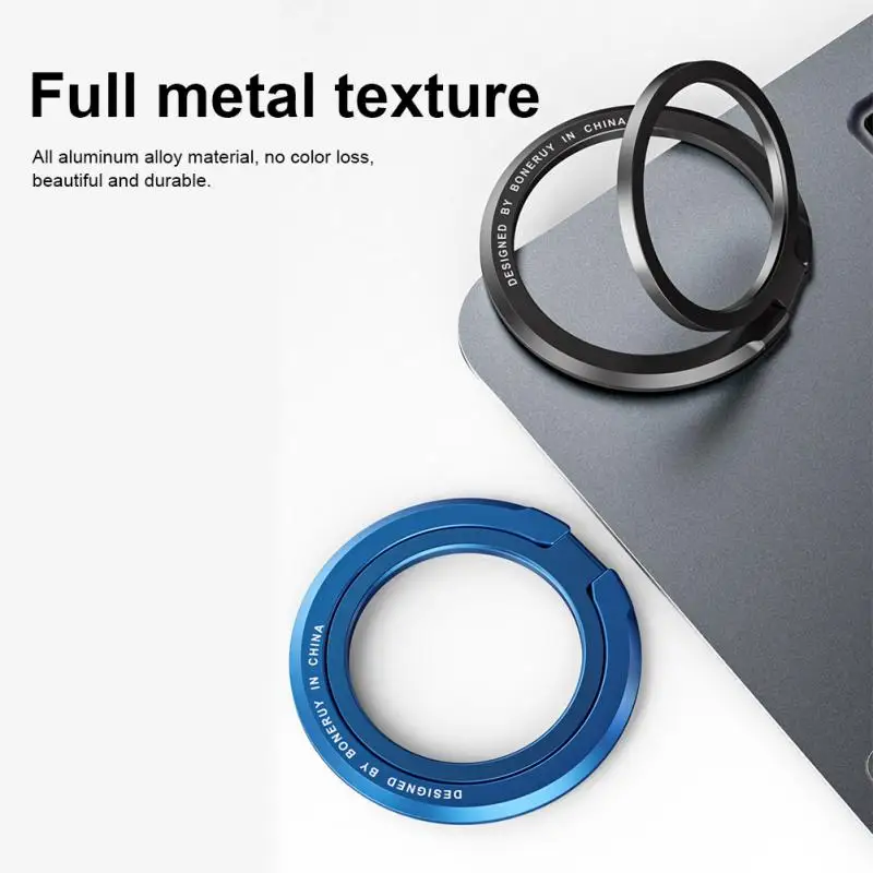 Little Bracket Zinc Alloy Desktop Stand Mini Invisible Double Folding Ultra-thin Live Universal Magnetic Mobile Phone Stand Hot！