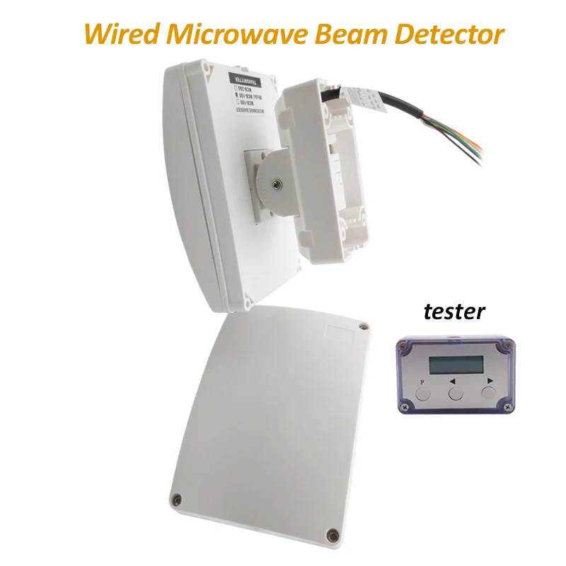 

Microwave Beam Detector Wired Outdoor Perimeter Alarm Intrusion motion sensor Infrared Barrier for Home Garden Security
