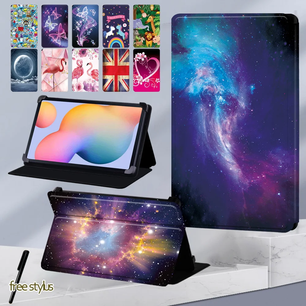 Per Samsung Tab S2/Tab S3/Tab S4 T830/Tab S5E 10.5/Tab S6 T865/Tab Custodia Per Tablet S7 Custodia Regolabile In Pelle Pu Con Motivo A Caldo