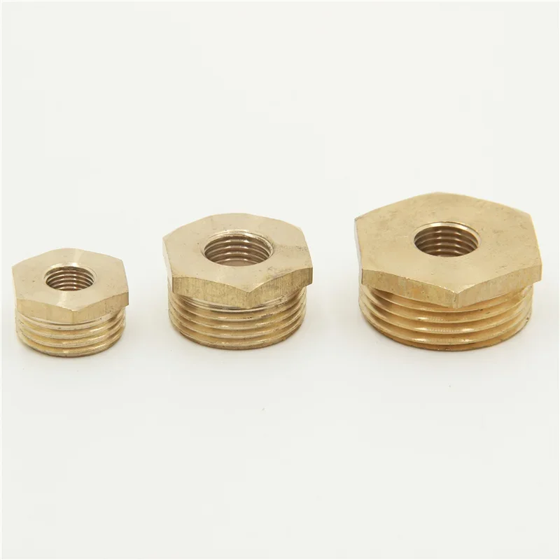 Hose Pipe Fitting Pipe Fitting Water Pipe Fitting Brass Hex Bushing Reducer 1/8 1/4 3/8 1/2 3/4 Threaded