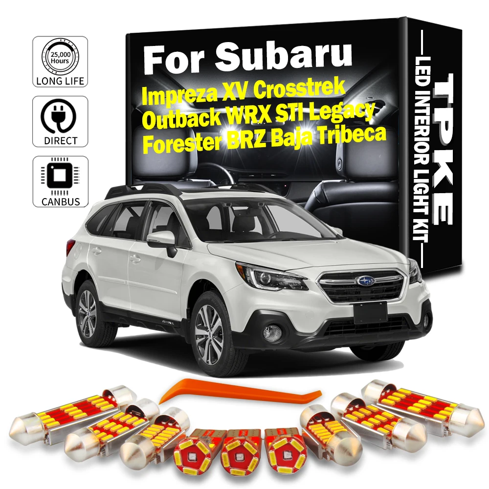 TPKE Canbus Автомобильный светодиодный интерьер карты свет комплект для Subaru Impreza XV
