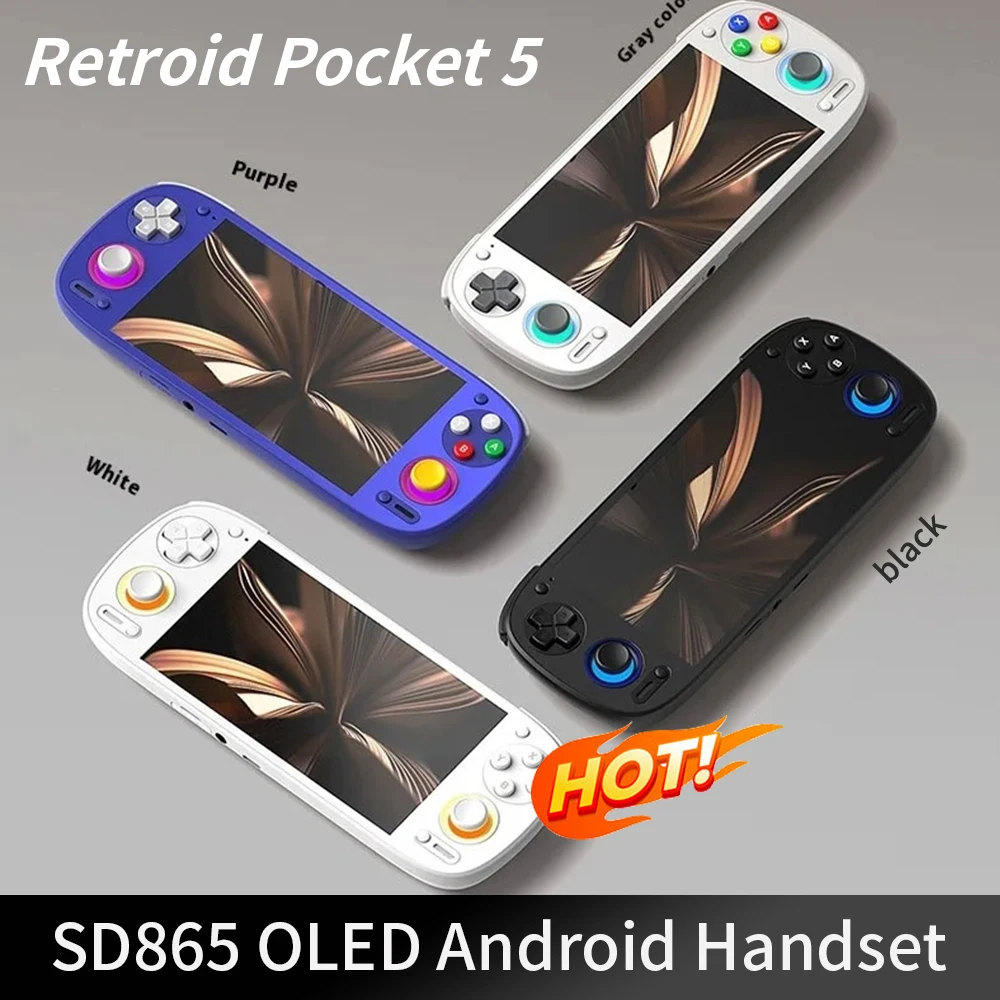 Retroid Pocket 5 SD865 5.5 Inch Oled HD Screen Bluetooth 5.1