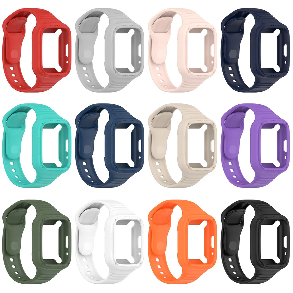 Silicone Strap with Protective Case