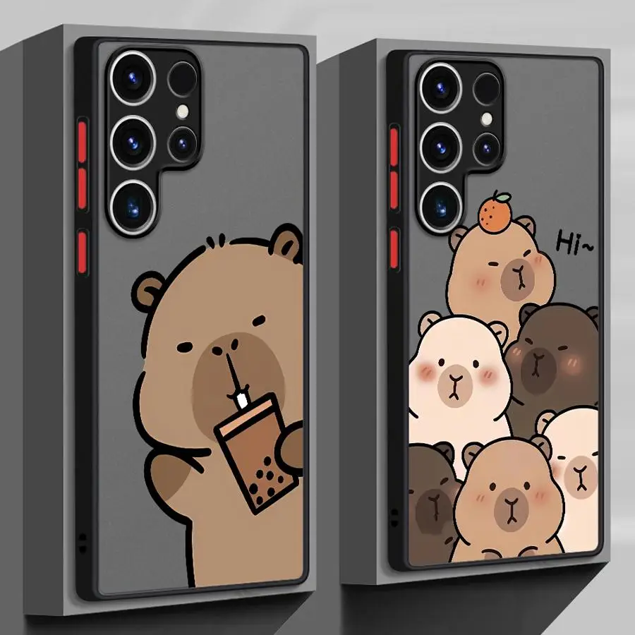 Adorable Cartoon Capybara Soft Phone Case