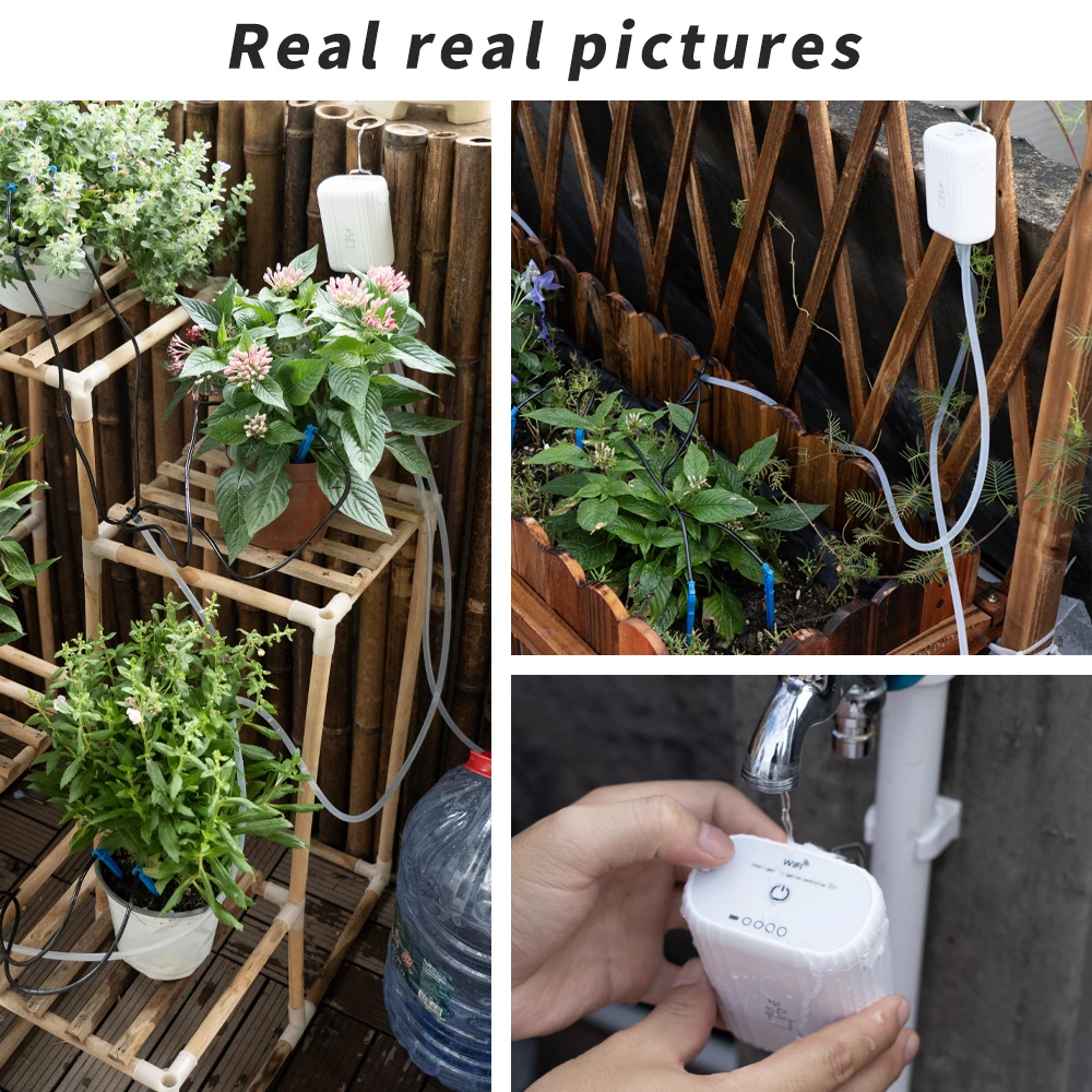 Tuya WiFi Intelligent Watering Kits Timed Automatic Drip Irrigation System Remote APP Control Auto Watering for Plants Flowers - 6