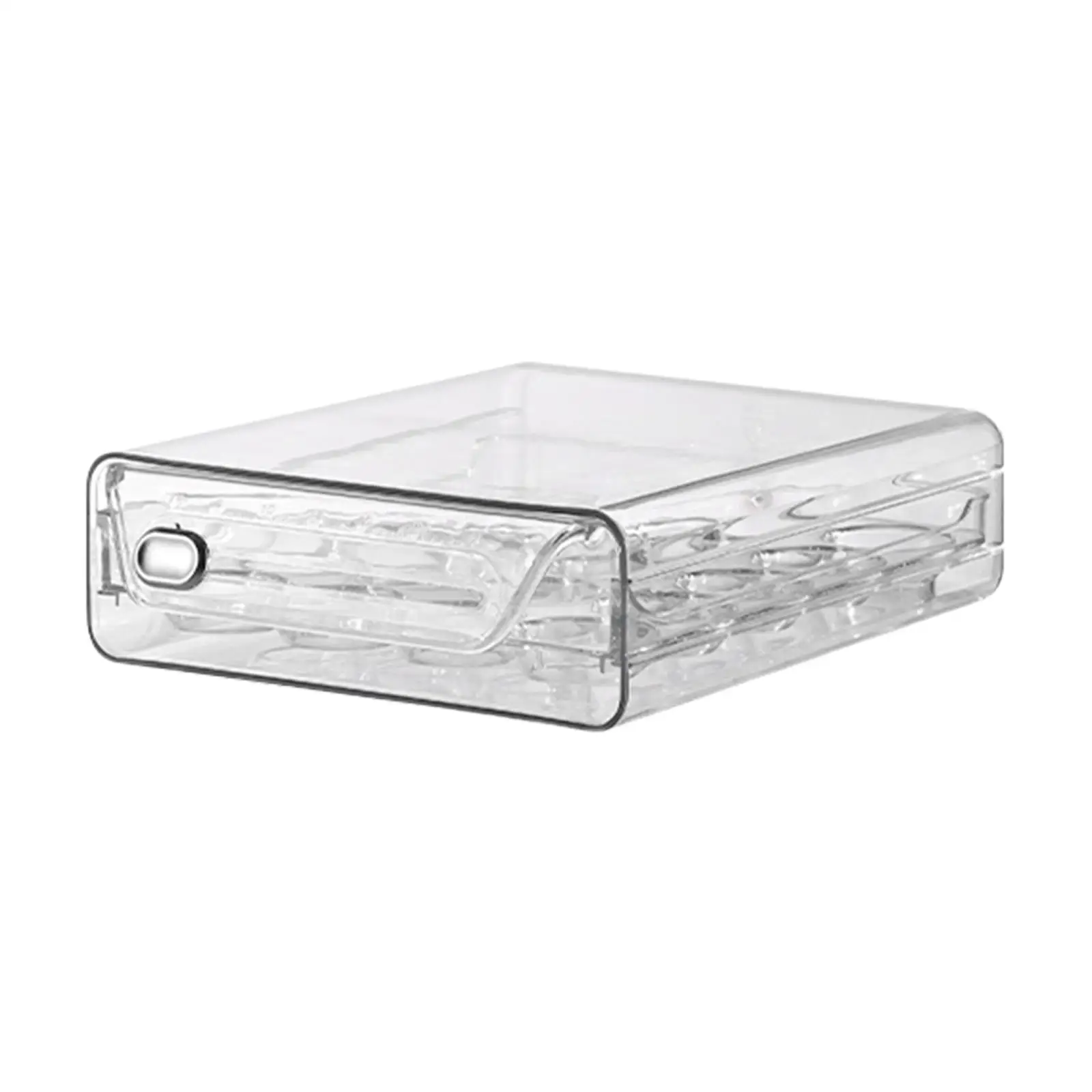 Eggs Organizer Drawer Transparent Egg Holder Double Layers Eggs Container for Cabinet Kitchen Countertop Fridge Cupboard 4
