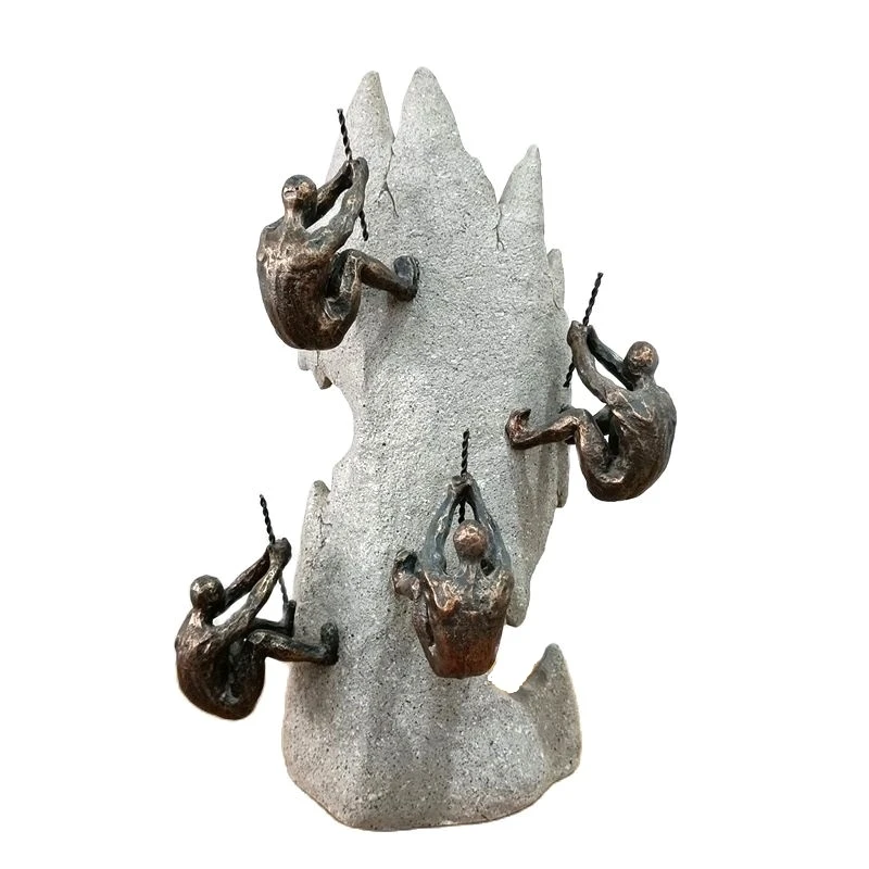 

Resin Rock Climber Sculpture Abstract Cragsman Statue Exreme Sports Ornament Cliff Adventure Hobby Studio Decor Study Craft Gift