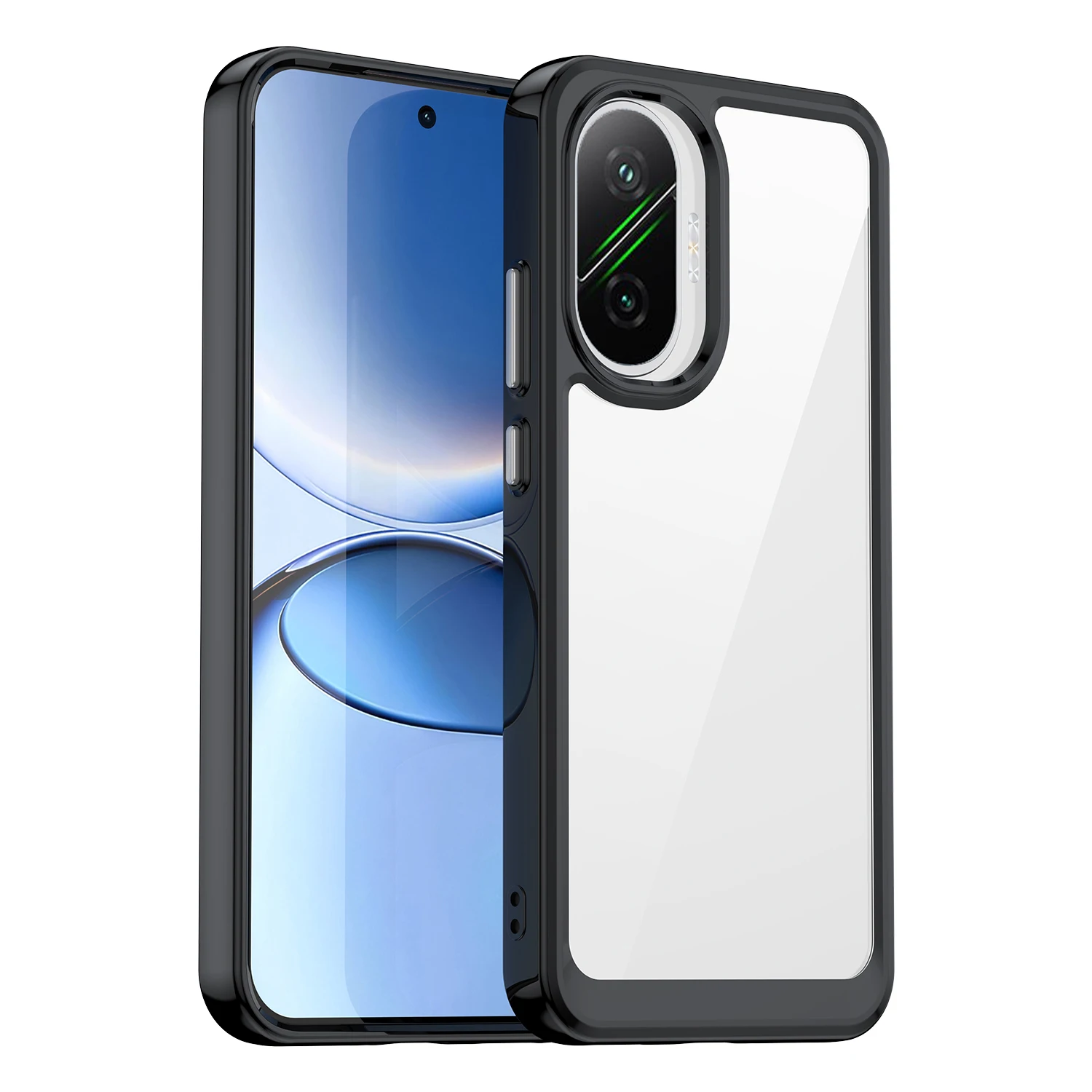 Durable Clear Back Phone Case with TPU Border