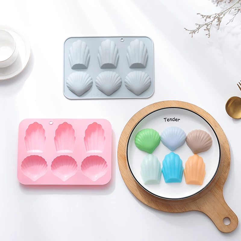 초콜릿 무스 몰드, DIY 케이크 실리콘 몰드, 프랑스 디저트 장식 도구, 제빵기, 6 홀 디자인