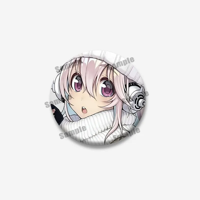 Cartoon Virtuelle Sängerin Super Sonico Mode Brosche Weißblech Soft Button Pins Schmuck Abzeichen für Jacke Tasche Zubehör Fans Geschenke – Detail 4