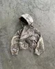 Hip Hop Oversized Camo Hoodies 2 Piece Set Retro Camouflage Pattern Y2K Tracksuit Men New Street Sweatshirts Clothes for Men 1