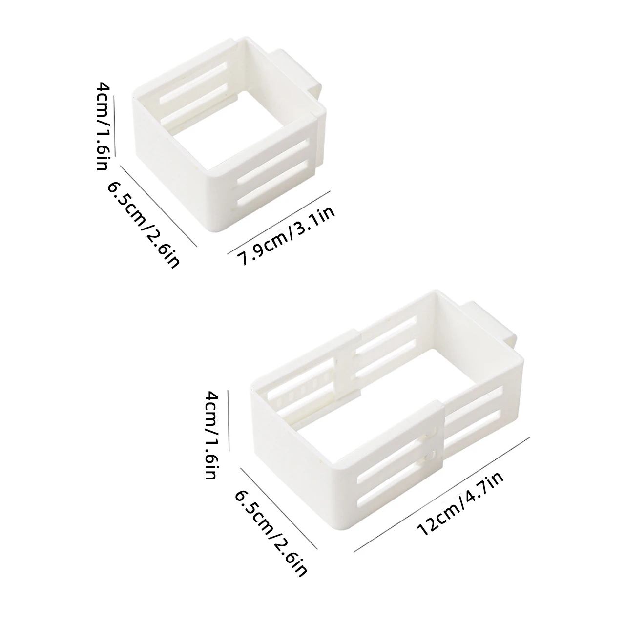 ​Refrigerator Retractable Storage Box Adjustable Fridge Side Door Organizer Rack Snacks Sauce Bag Hanging Basket