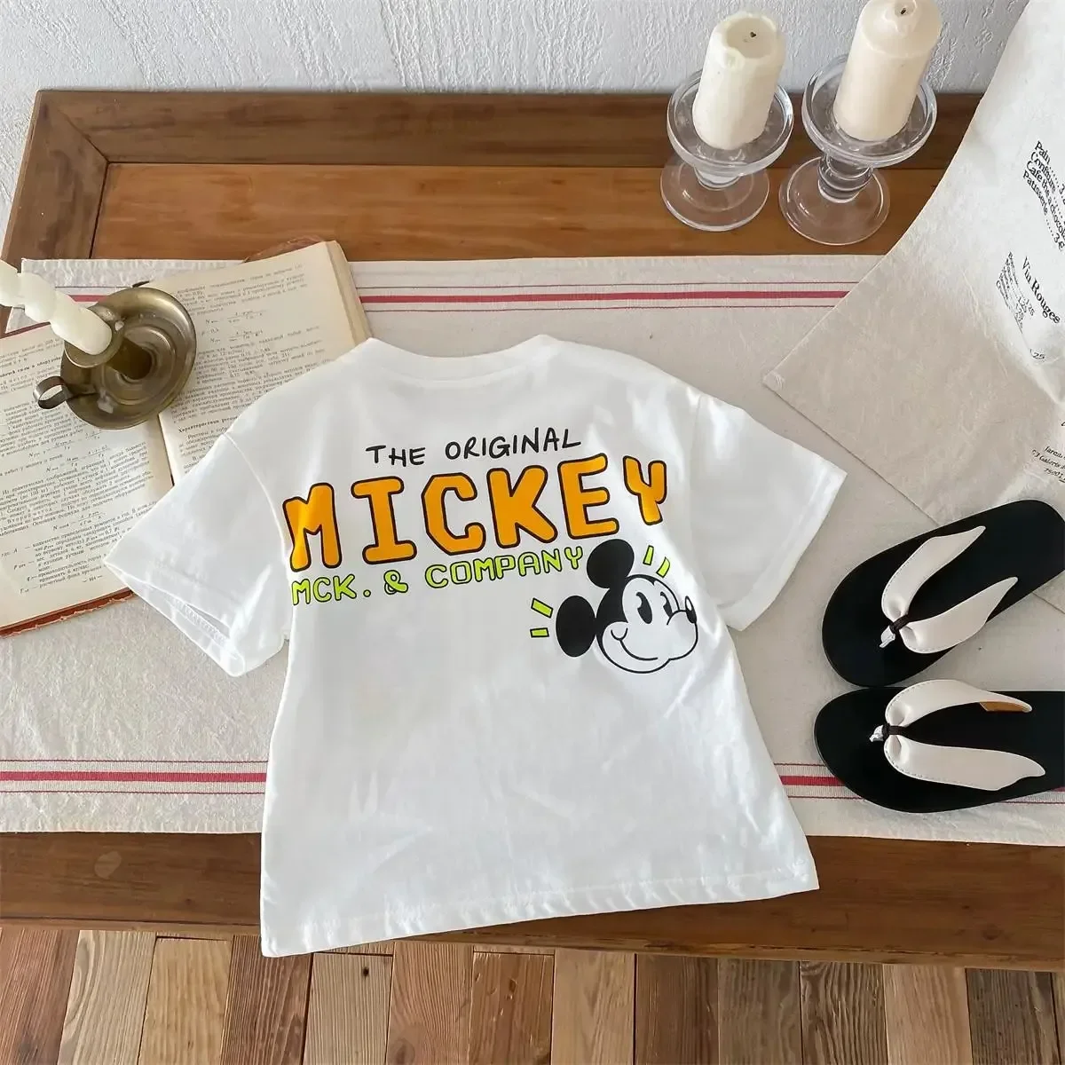 Cotton Mickey Pattern Children's Clothing T-Shirt Summer Printing Cartoon Fashion Short Sleeve Boys Popular Children's T-Shirt 3