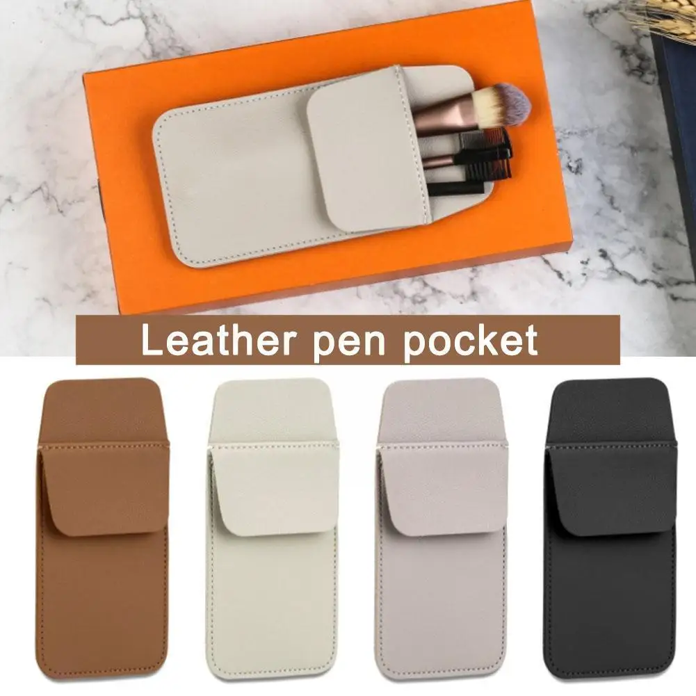 

Двухслойный Кожаный держатель для ручек, карманный защитный пенал, сумка для медсестер, герметичный аксессуар для врачей, ручка J3F9