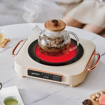 2200W Electric Ceramic Stove High-power Induction Cooker Timed Electric Tea Stove Home Tea Maker Multi-function Heating Stove 1