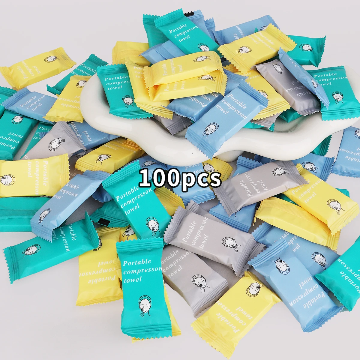 20/50/100PCS disposable compressed towel for bathing and washcloth is suitable for independent packaging for business trips. 5