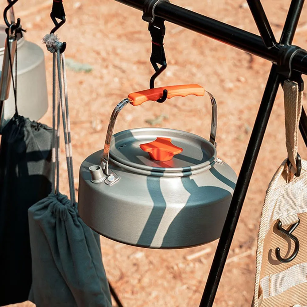 Description Picture 3 of item1.1L Camping Water Kettle Lightweight Aluminium Alloy Teapot for Outdoor Tourism Cookware Travel Hiking Picnic Tableware