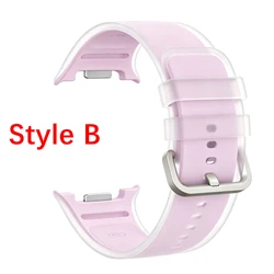 Silicone Replacement Wristband for Smartwatches - Soft and Durable Strap in Various Sizes (B - Pink)
