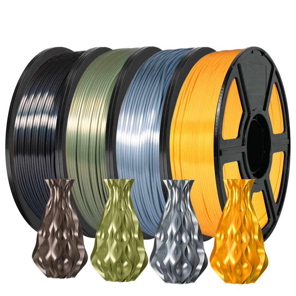 실크 필라멘트 PLA 1.75mm 1kg/500g/250g 3D 프린터 필라멘트 장난감 ..